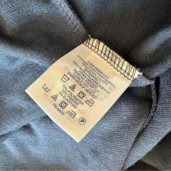 Lands End Women’s Sz XS (2-4) Navy Blue Midi A Line Knit Skirt Capsule Wardrobe - Picture 3 of 6